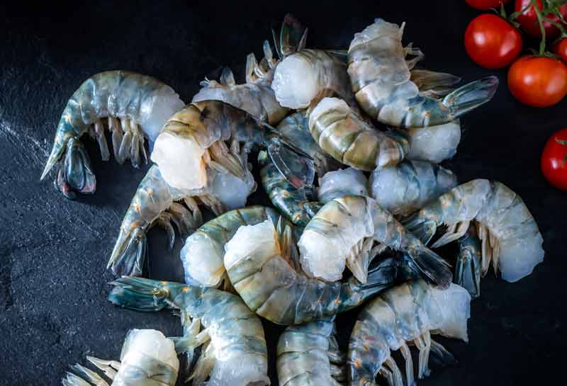 Head less shell on freshwater prawn shrimp, a Israeli Tiran group brought innovation to its farming