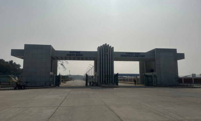 Fish import has declined through Benapole land port, Jessore, Bangladesh.